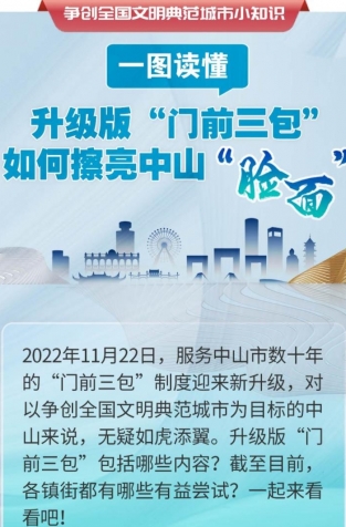 一圖讀懂 | 升級(jí)版“門前三包”如何擦亮中山“臉面”？